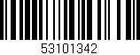 Código de barras (EAN, GTIN, SKU, ISBN): '53101342'