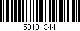Código de barras (EAN, GTIN, SKU, ISBN): '53101344'