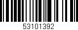 Código de barras (EAN, GTIN, SKU, ISBN): '53101392'