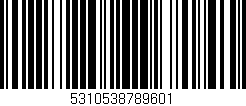 Código de barras (EAN, GTIN, SKU, ISBN): '5310538789601'