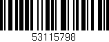 Código de barras (EAN, GTIN, SKU, ISBN): '53115798'