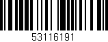 Código de barras (EAN, GTIN, SKU, ISBN): '53116191'