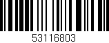 Código de barras (EAN, GTIN, SKU, ISBN): '53116803'