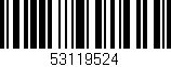 Código de barras (EAN, GTIN, SKU, ISBN): '53119524'