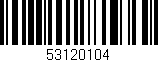 Código de barras (EAN, GTIN, SKU, ISBN): '53120104'