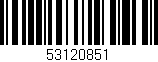 Código de barras (EAN, GTIN, SKU, ISBN): '53120851'