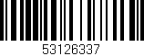 Código de barras (EAN, GTIN, SKU, ISBN): '53126337'