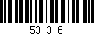 Código de barras (EAN, GTIN, SKU, ISBN): '531316'