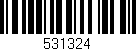 Código de barras (EAN, GTIN, SKU, ISBN): '531324'