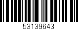 Código de barras (EAN, GTIN, SKU, ISBN): '53139643'