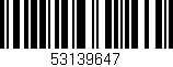 Código de barras (EAN, GTIN, SKU, ISBN): '53139647'