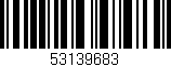 Código de barras (EAN, GTIN, SKU, ISBN): '53139683'