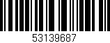 Código de barras (EAN, GTIN, SKU, ISBN): '53139687'
