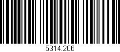 Código de barras (EAN, GTIN, SKU, ISBN): '5314.206'