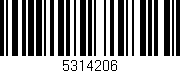 Código de barras (EAN, GTIN, SKU, ISBN): '5314206'