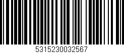 Código de barras (EAN, GTIN, SKU, ISBN): '5315230032567'