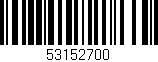 Código de barras (EAN, GTIN, SKU, ISBN): '53152700'