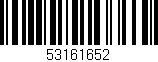 Código de barras (EAN, GTIN, SKU, ISBN): '53161652'