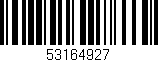 Código de barras (EAN, GTIN, SKU, ISBN): '53164927'