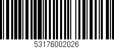 Código de barras (EAN, GTIN, SKU, ISBN): '53176002026'