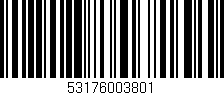 Código de barras (EAN, GTIN, SKU, ISBN): '53176003801'