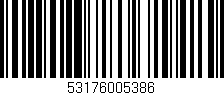 Código de barras (EAN, GTIN, SKU, ISBN): '53176005386'