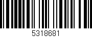 Código de barras (EAN, GTIN, SKU, ISBN): '5318681'