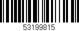 Código de barras (EAN, GTIN, SKU, ISBN): '53199815'