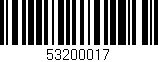 Código de barras (EAN, GTIN, SKU, ISBN): '53200017'