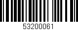 Código de barras (EAN, GTIN, SKU, ISBN): '53200061'