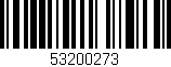 Código de barras (EAN, GTIN, SKU, ISBN): '53200273'