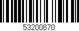 Código de barras (EAN, GTIN, SKU, ISBN): '53200670'