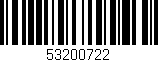 Código de barras (EAN, GTIN, SKU, ISBN): '53200722'