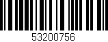 Código de barras (EAN, GTIN, SKU, ISBN): '53200756'