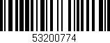 Código de barras (EAN, GTIN, SKU, ISBN): '53200774'