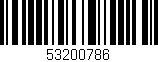 Código de barras (EAN, GTIN, SKU, ISBN): '53200786'