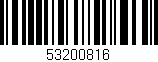 Código de barras (EAN, GTIN, SKU, ISBN): '53200816'