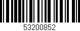Código de barras (EAN, GTIN, SKU, ISBN): '53200852'