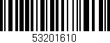 Código de barras (EAN, GTIN, SKU, ISBN): '53201610'