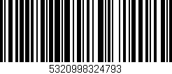 Código de barras (EAN, GTIN, SKU, ISBN): '5320998324793'