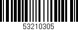 Código de barras (EAN, GTIN, SKU, ISBN): '53210305'