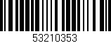 Código de barras (EAN, GTIN, SKU, ISBN): '53210353'