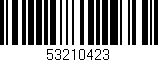 Código de barras (EAN, GTIN, SKU, ISBN): '53210423'