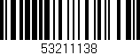 Código de barras (EAN, GTIN, SKU, ISBN): '53211138'