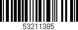 Código de barras (EAN, GTIN, SKU, ISBN): '53211385'