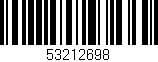 Código de barras (EAN, GTIN, SKU, ISBN): '53212698'