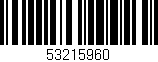 Código de barras (EAN, GTIN, SKU, ISBN): '53215960'