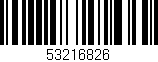 Código de barras (EAN, GTIN, SKU, ISBN): '53216826'