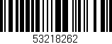 Código de barras (EAN, GTIN, SKU, ISBN): '53218262'