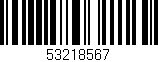 Código de barras (EAN, GTIN, SKU, ISBN): '53218567'